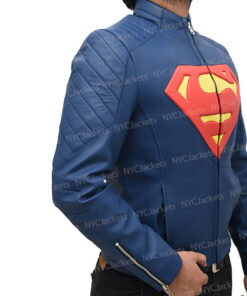Superman Man Of Steel Leather Jacket