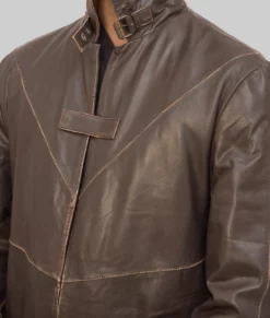 Aiden Pearce Trench Coat Costume From Watch Dog in Real Leather