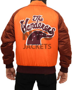 The Wanderers Jacket - The Wanderers Movie Jacket | Men's Satin Varsity Jacket - Back View