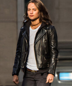 Tomb Raider Alicia Vikander Leather Jacket