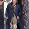 Robin Hood Taron Egerton Quilted Leather Coat