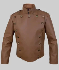 The Rocketeer Billy Campbell Brown Leather Jacket-1
