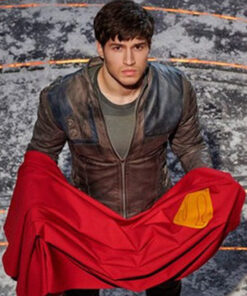 Krypton Seg El Distressed Brown Jacket