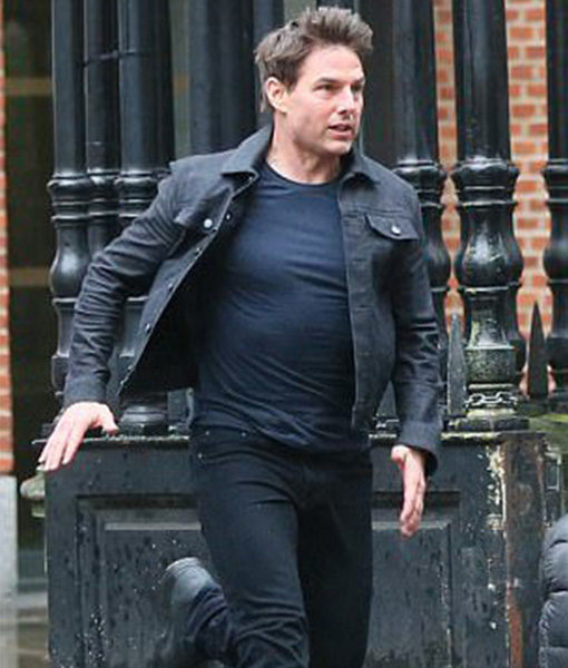 Mission Impossible Fallout Tom Cruise Black Cotton Jacket