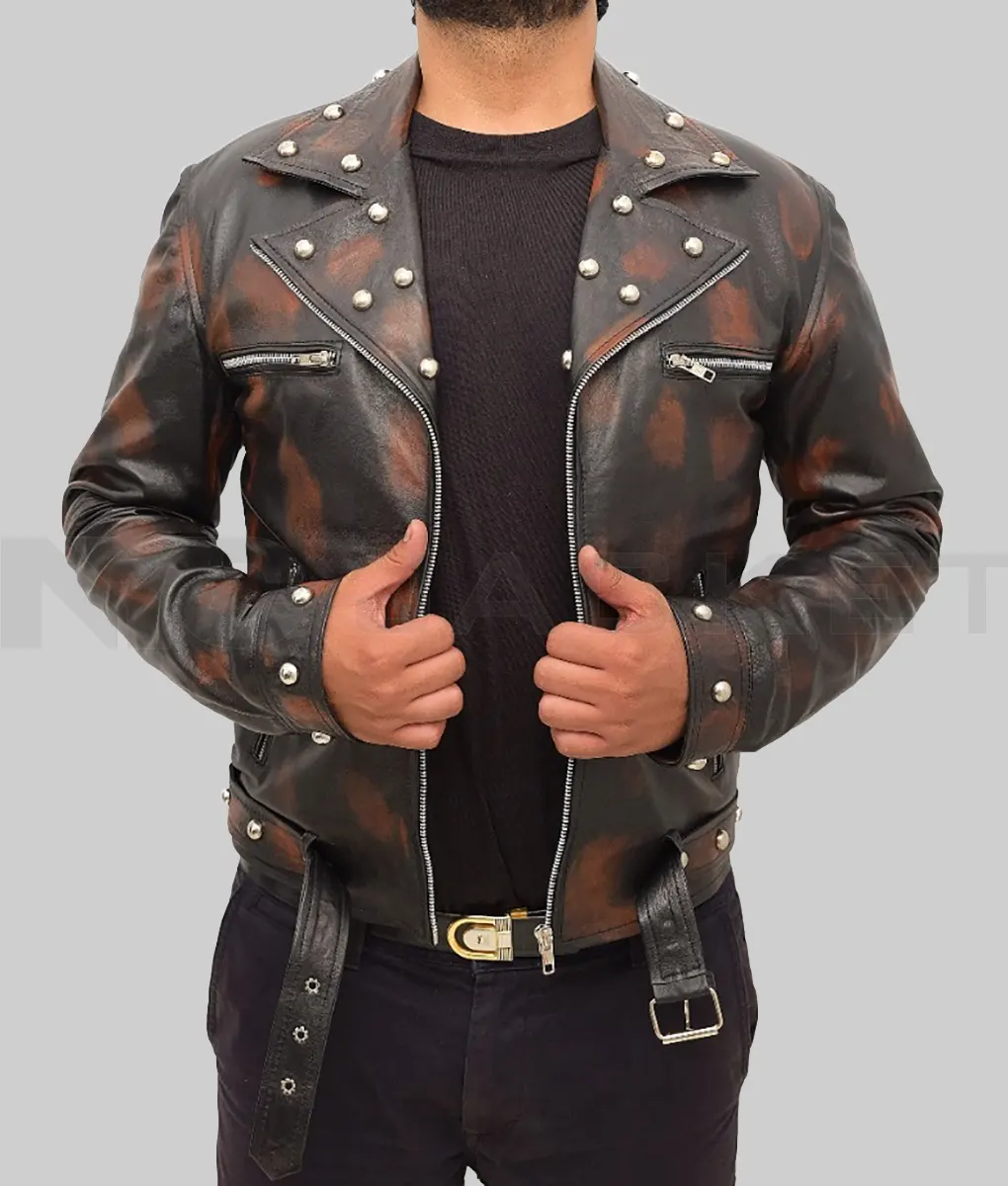 Fallout 3 Tunnel Snakes Rule Black Leather Jacket - Nyc Jackets