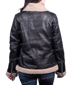 Lisa Black Aviator Jacket
