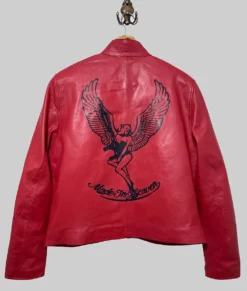 Resident Evil 2 Claire Redfield Leather Jacket-Back