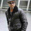 Brad Pitt Bomber Leather Jacket