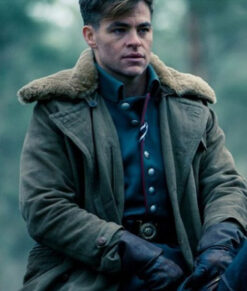 Chris Pine Wonder Woman Fur Coat