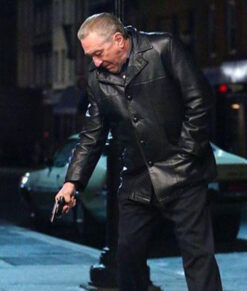 Frank Sheeran The Irishman Black Leather Jacket