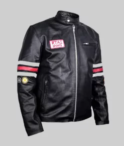 Peter Black Leather Jacket-Side