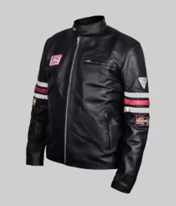 Peter Black Leather Jacket-Side