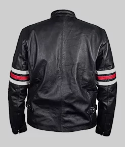 Peter Black Leather Jacket-Back