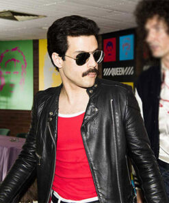 Rami Malek Bohemian Rhapsody Black Racer Jacket