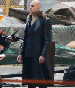 Shazam Dr Thaddeus Sivana Fur Collar Leather Coat