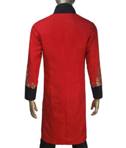 The Greatest Showman Hugh Jackman Red and Black Coat with Vest