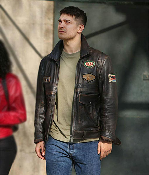 The Protector Cagatay Ulusoy Brown Leather Jacket