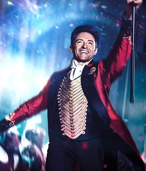 The Greatest Showman Hugh Jackman Red and Black Coat with Vest