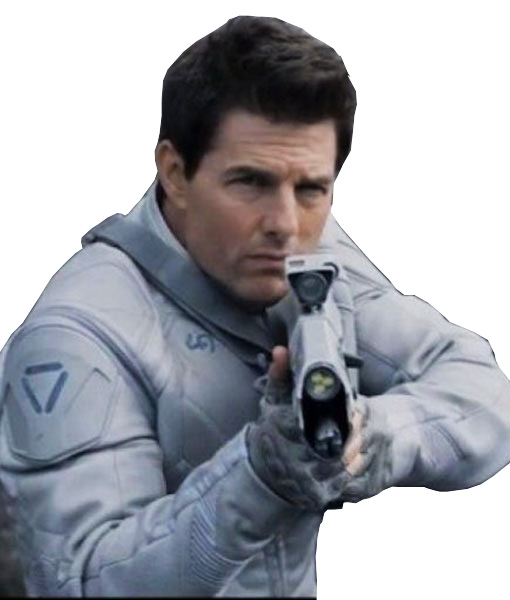 Tom Cruise Oblivion White Motorcycle Jacket