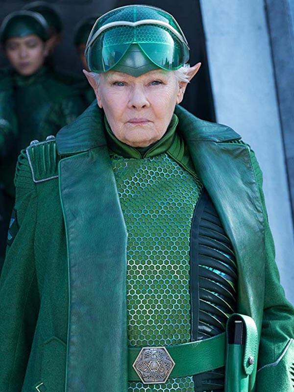Commander Root Artemis Fowl Judi Dench Green Coat