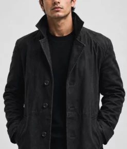 Billy Butcher The Boys Black Trench Coat-Zoom