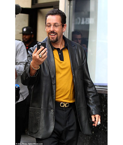 Uncut Gems Adam Sandlers (Howard Ratner) Leather Coat