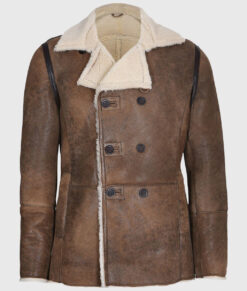 Faith Mens Brown Aviator Jacket