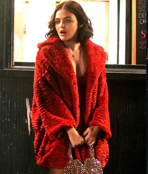 Katy Keene Lucy Hale Fur Coat front