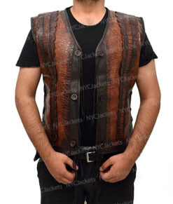 Dundee Crocodile Leather Vest