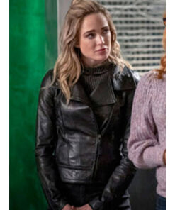 Arrow Season 08 Caity Lotz Leather Jacket