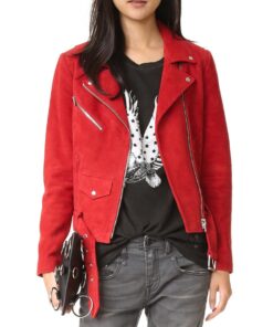 Emma Swan Red Biker Jacket