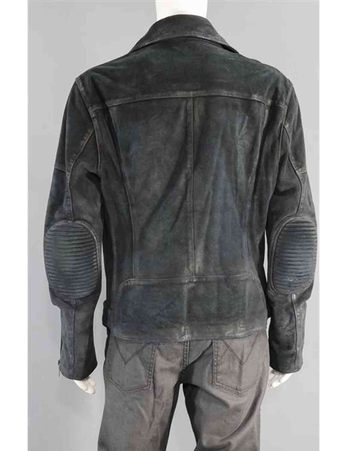 Jon Hamm Baby Driver Film Buddy Leather Jacket
