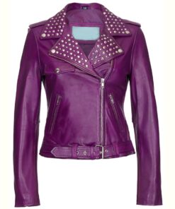 Purple Studded Jacket