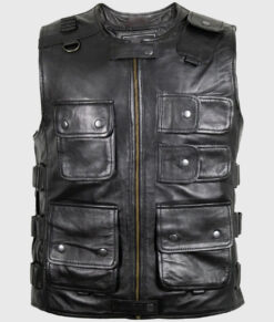 Wrestler Roman Joe Anoa Black Tactical Vest