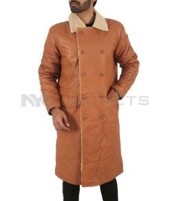 Candyman Leather Trench Coat