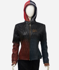 Harley Quinn Daddy’s Lil’ Monster Quilted Leather Jacket