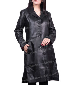 High Fidelity Robyn (Zoë Kravitz) Black leather Coat | NYC Jackets