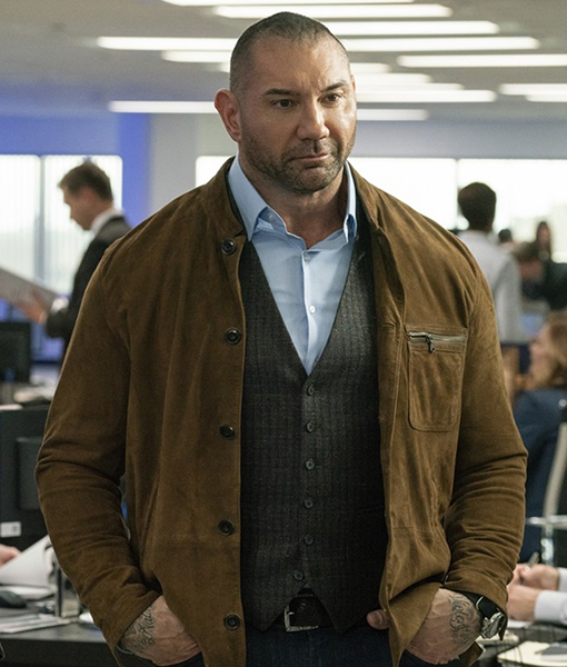 Dave Bautista Suede Leather Jacket
