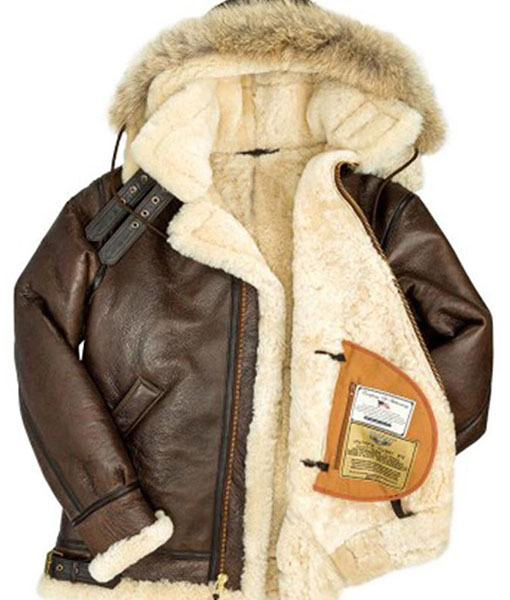 Men’s B3 Shearling Coat With Hooded