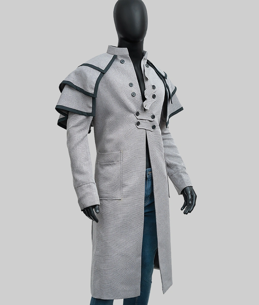 Django Unchained Christoph Waltz Duster Coat-Side View