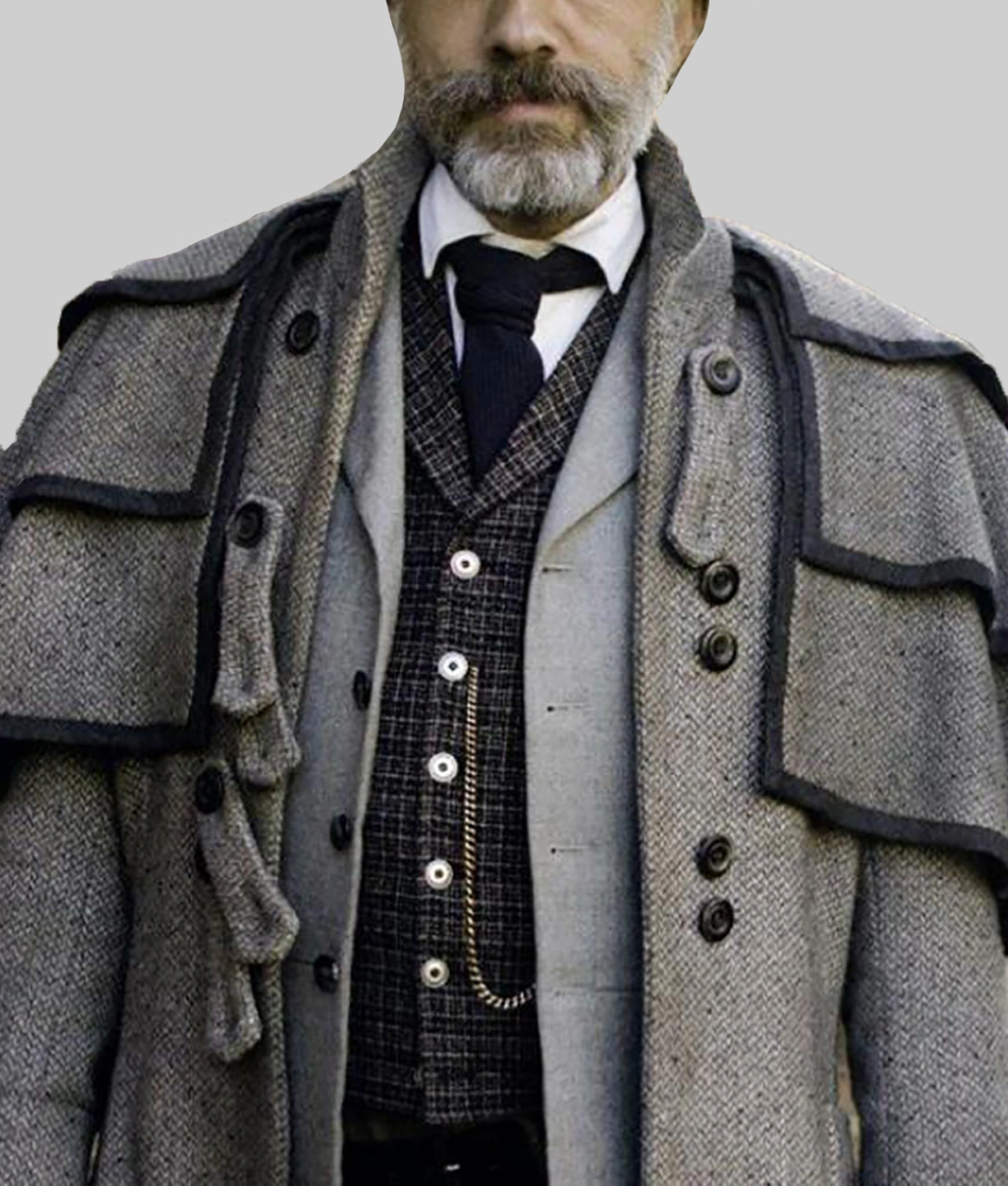 Django Unchained Christoph Waltz Duster Coat-Front View