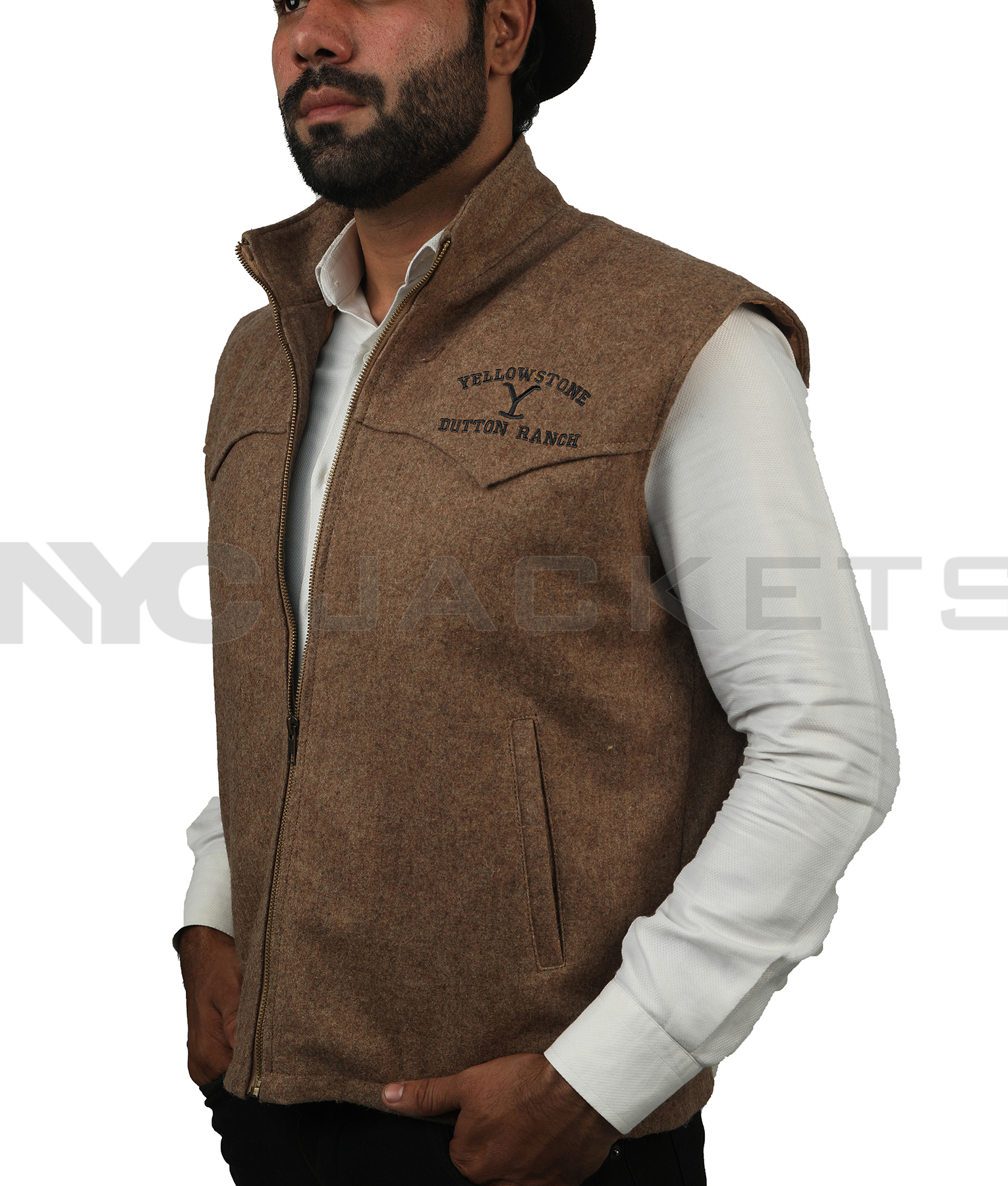 John Dutton Black Vest