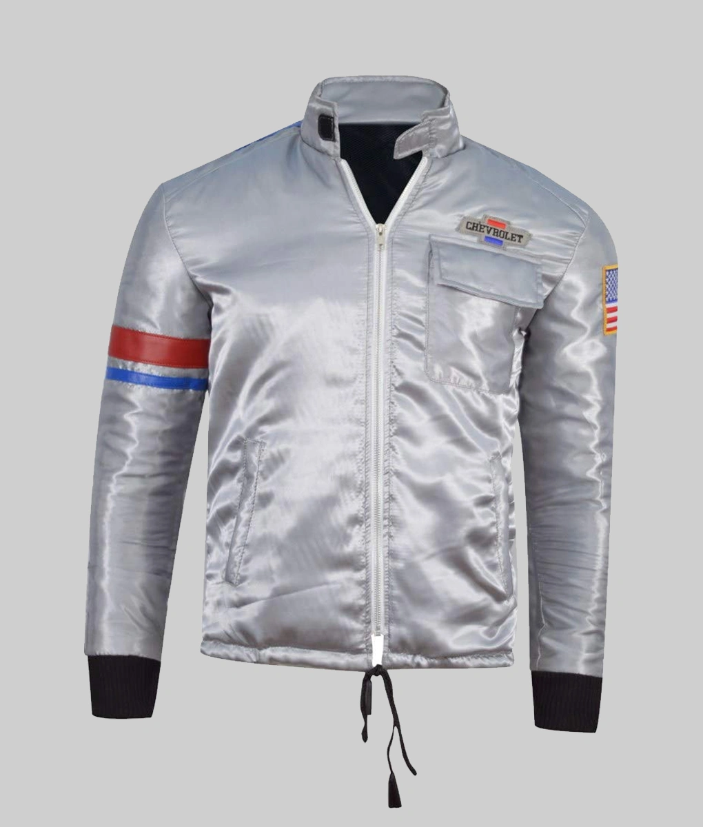2025SS・SATIN OVER JACKET Leder Fashions Men's Stylish 90s Texas Bomber Satin Jacket