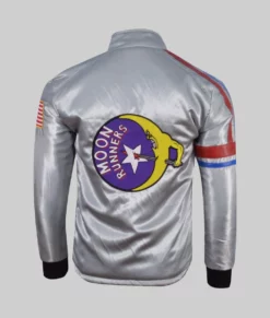 Moonrunners Silver Satin Jacket-Back