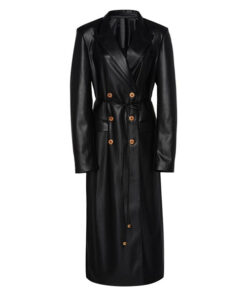 Dynasty S03 Ep16 Black Leather Coat
