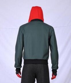 Miles Morales Green Spiderman into the Spider-verse Jacket