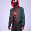 Miles Morales Green Spiderman into the Spider-verse Jacket