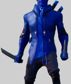 Ninja Blue Fortnite Jacket-Front View