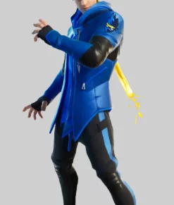 Ninja Blue Fortnite Jacket-Side View