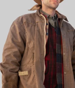 Jamie Dutton Yellowstone Leather Jacket-Side View